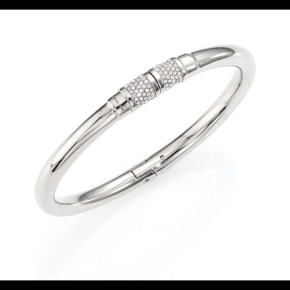 Michael Kors Park Avenue Silver Tone Pave Bracelet